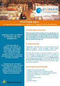 Solution : Prod'Trade Agro